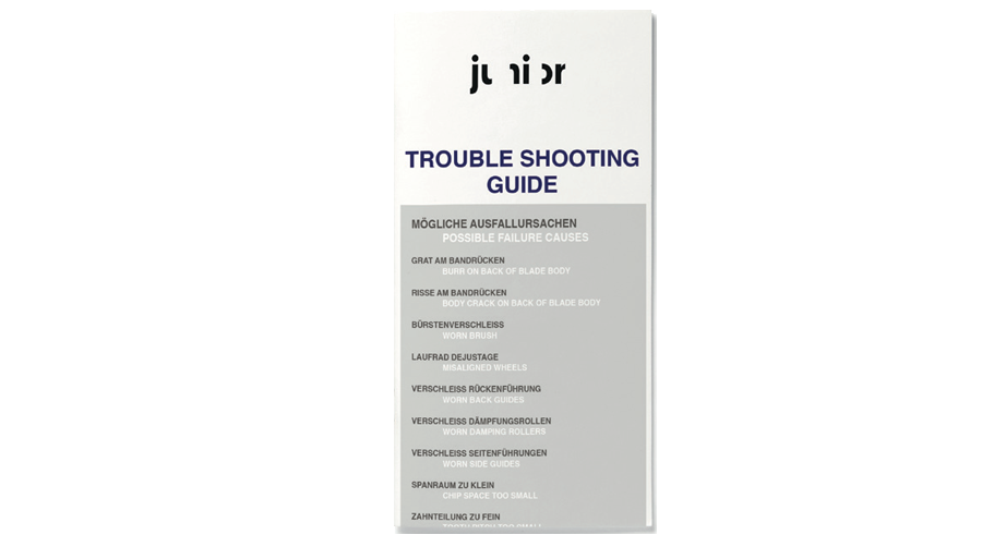 JUNIOR TROUBLE SHOOTING GUIDE